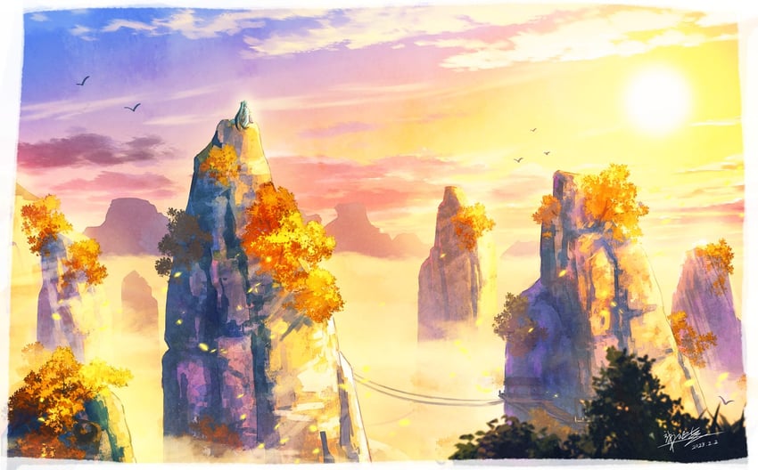 xianyun and cloud retainer (genshin impact) drawn by kaminaga_mutsumi