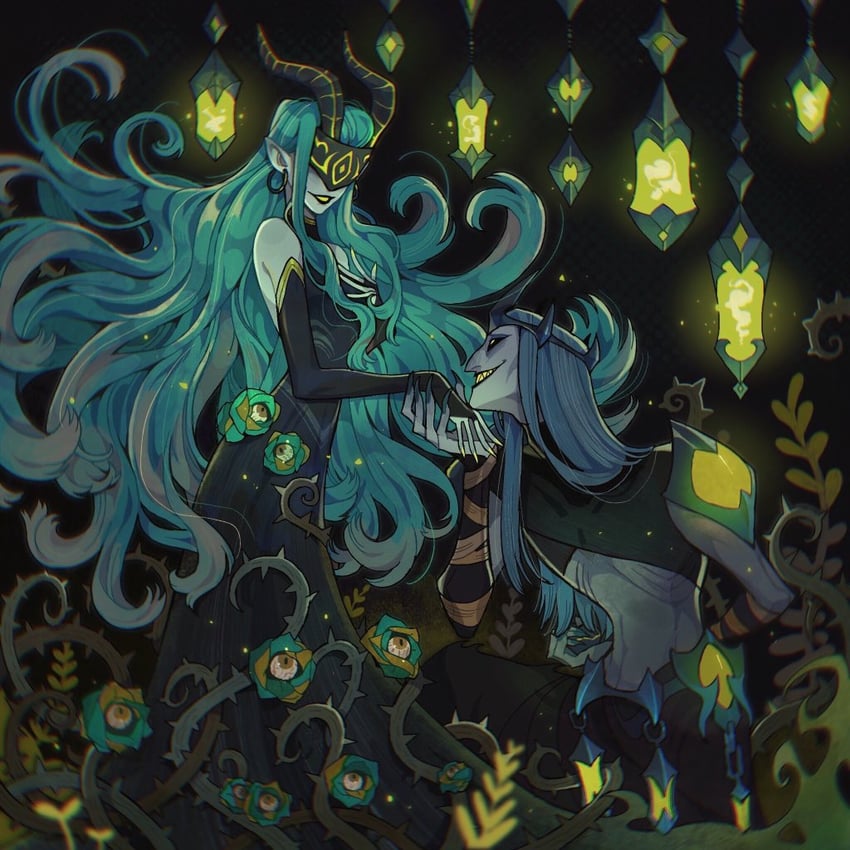 shemira and niru (afk and 1 more) drawn by juanmao