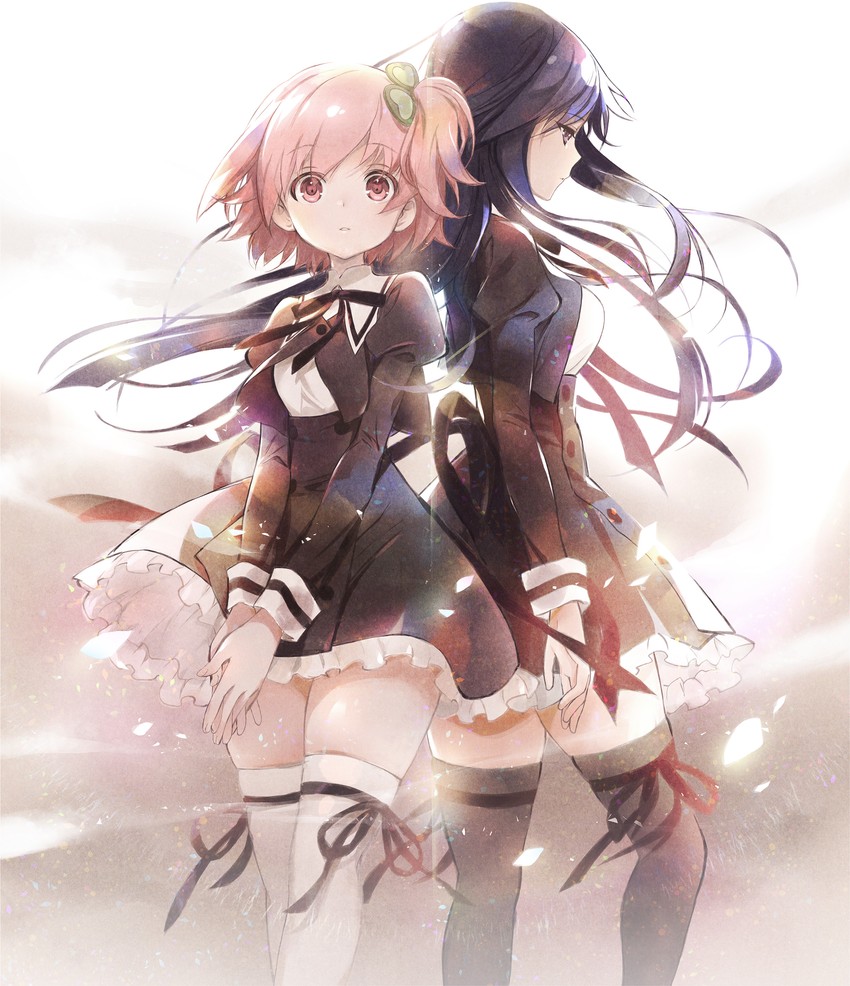 hitotsuyanagi riri and shirai yuyu (assault lily) drawn by hosoi_mieko