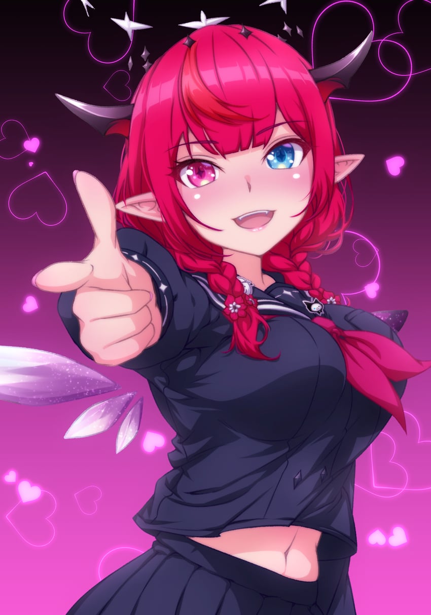 irys (hololive and 1 more) drawn by p-nekoe