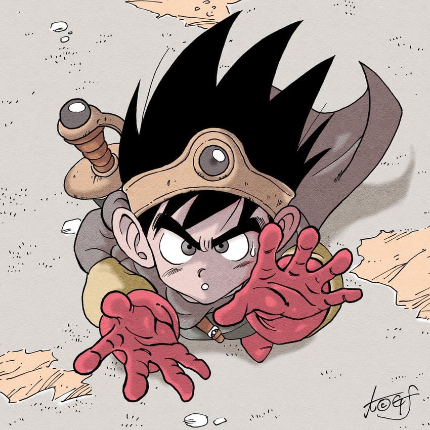 roto and hero (dragon quest and 1 more) drawn by tcgf_04