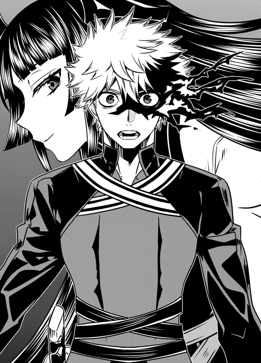 yajima gakuro and nue (nue no onmyouji) drawn by ikuhashi_muiko