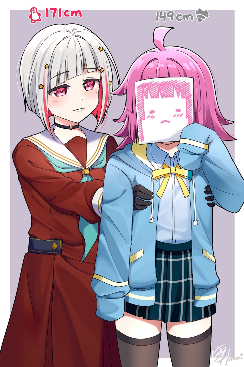 yugiri tsuzuri and tennoji rina (love live! and 2 more) drawn by ska.harumi