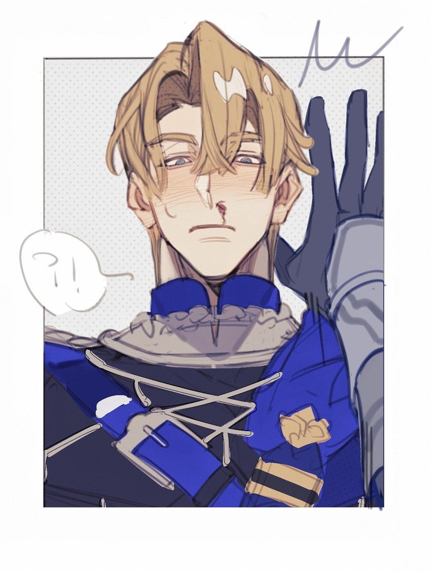 dimitri alexandre blaiddyd and male byleth (fire emblem and 1 more) drawn by kkim52