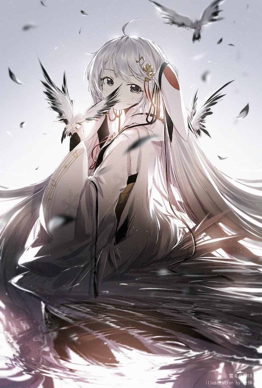 hatsune miku and yuki miku (vocaloid) drawn by lengchan_(fu626878068)