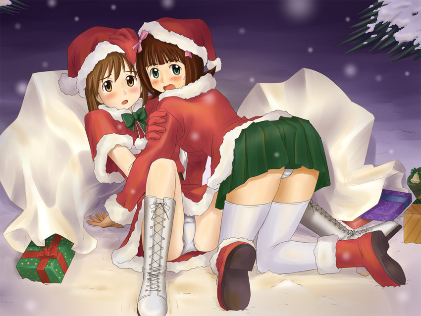 amami haruka and hagiwara yukiho (idolmaster) drawn by lielos