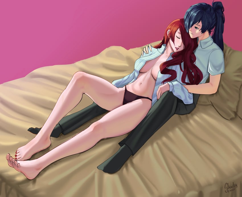 yuuki makoto and kirijou mitsuru (persona and 2 more) drawn by strictlyserge