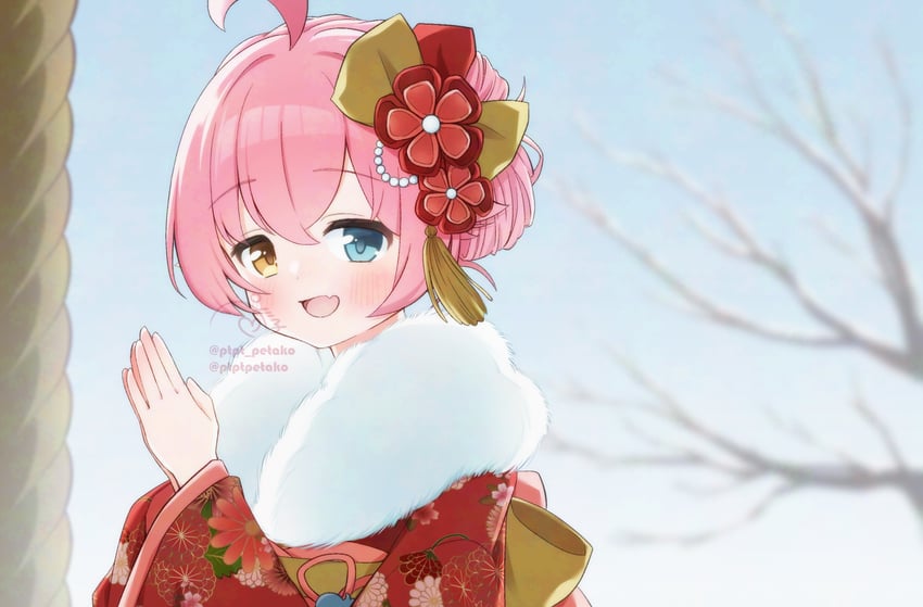hoshino (blue archive and 1 more) drawn by petako_(ptpt_k)