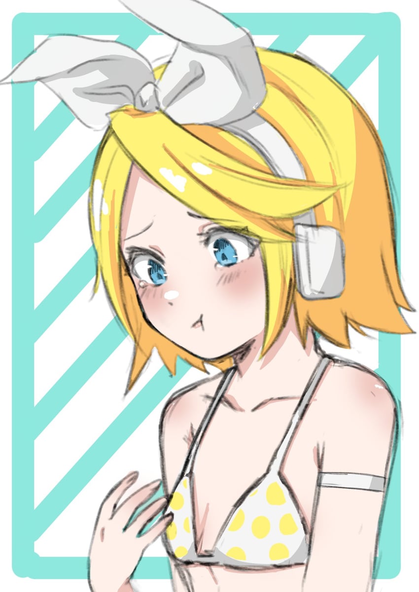 kagamine rin (vocaloid and 1 more) drawn by omotimoti55