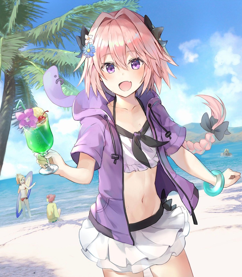 mordred, frankenstein's monster, spartacus, and astolfo (fate and 2 more) drawn by kusumoto_touka
