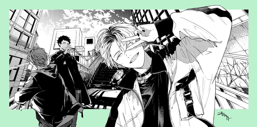 satou mafuyu, uenoyama ritsuka, kashima hiiragi, and yagi shizusumi (given) drawn by kizu_natsuki