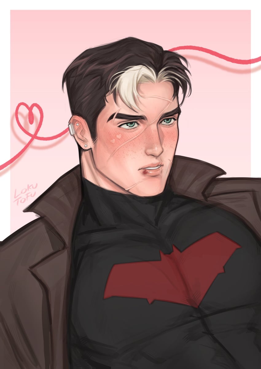 jason todd and red hood (dc comics and 1 more) drawn by lokutofu