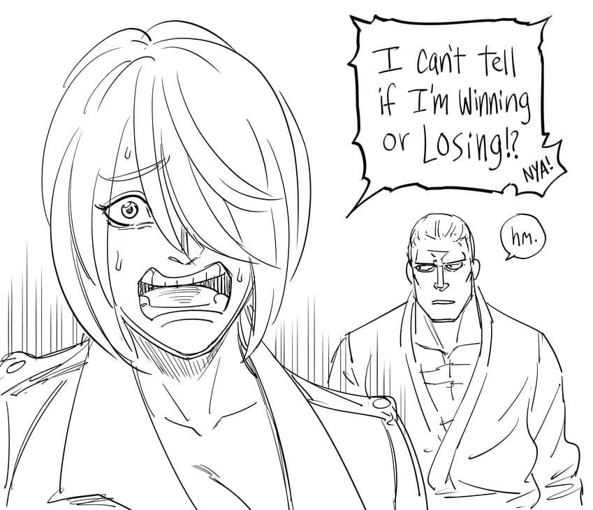 angel and geese howard (the king of fighters and 1 more) drawn by bb_(baalbuddy)