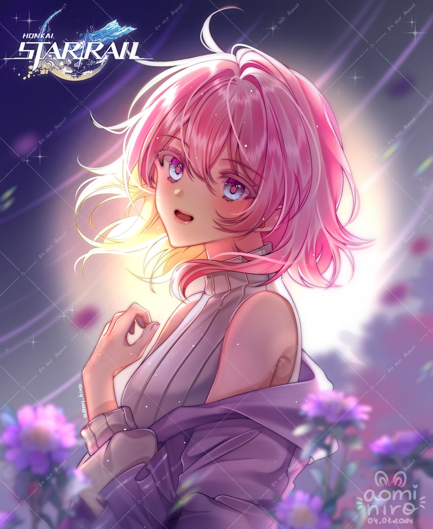 march 7th (honkai and 1 more) drawn by aomi_hiro