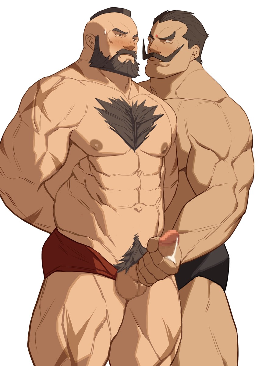 zangief and darun mister (street fighter and 3 more) drawn by ryker
