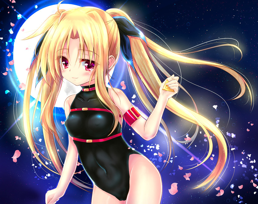 fate testarossa and bardiche (lyrical nanoha and 2 more) drawn by shaian