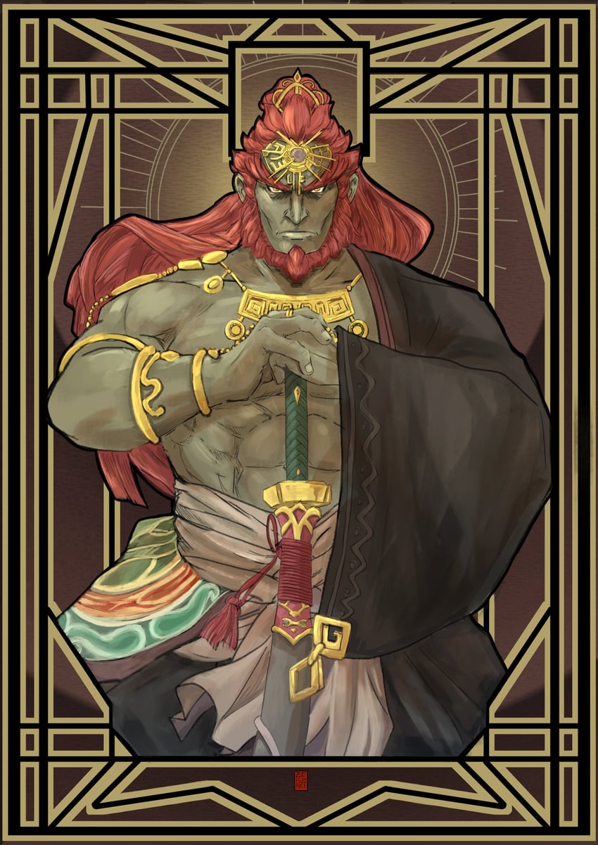 ganondorf (the legend of zelda and 1 more) drawn by saikohlen_(zeichart)
