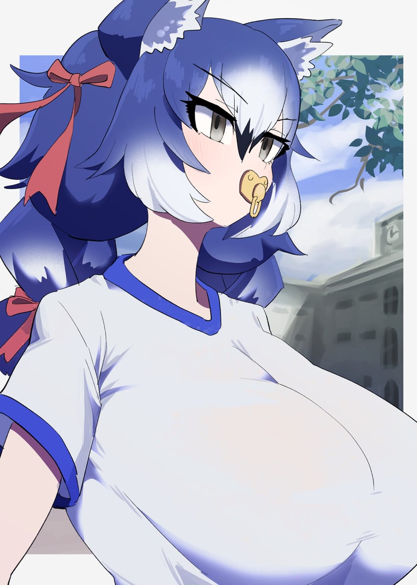 dire wolf (kemono friends and 1 more) drawn by nishuu_miri