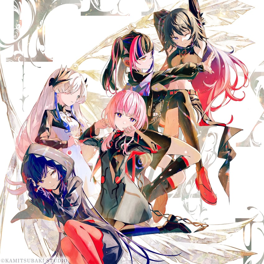isekaijoucho, kaf, rim, koko, and harusaruhi (kamitsubaki studio) drawn by sakinoji