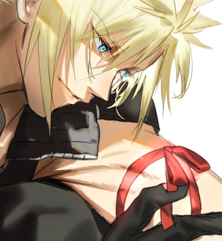 cloud strife (final fantasy and 2 more) drawn by mikuroron
