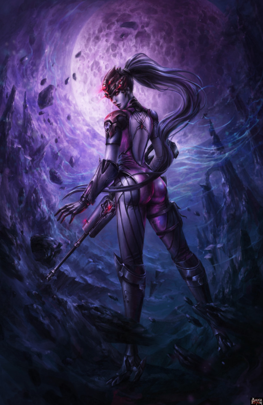 widowmaker (overwatch and 1 more) drawn by aliceyuric