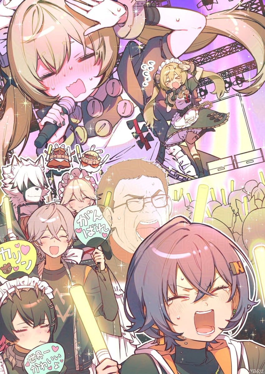 ellen joe, belle, wise, von lycaon, corin wickes, and 5 more (zenless zone zero and 1 more) drawn by vm0du