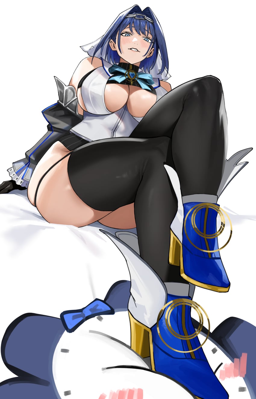 ouro kronii and kronie (hololive and 1 more) drawn by mugi_(mugit49)