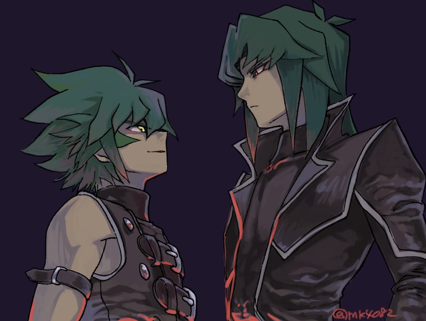 johan andersen and marufuji ryo (yu-gi-oh! and 1 more) drawn by moiko