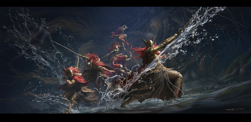 malenia blade of miquella (elden ring) drawn by stanton_feng