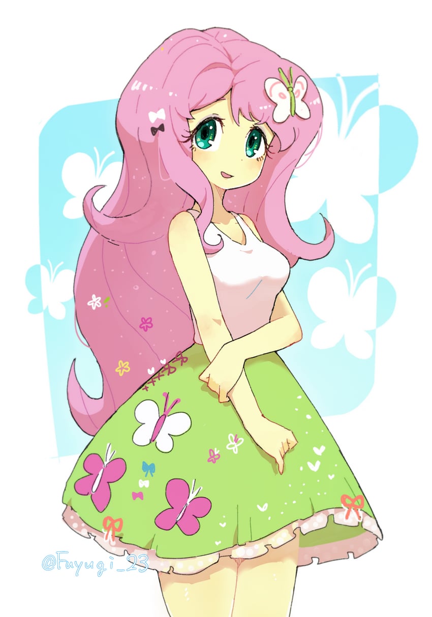 fluttershy (my little pony and 2 more) drawn by nendo23