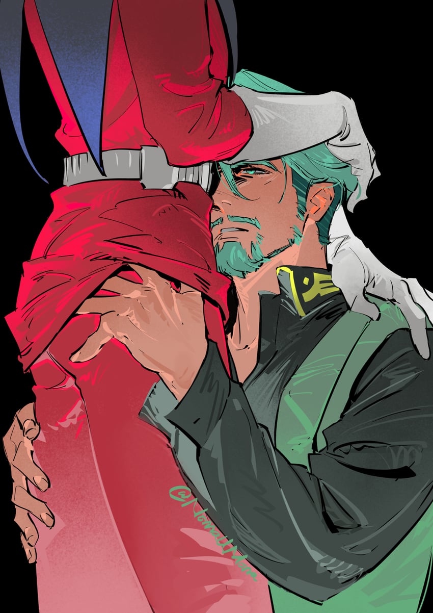 char aznable and challia bull (gundam and 1 more) drawn by nomaumona
