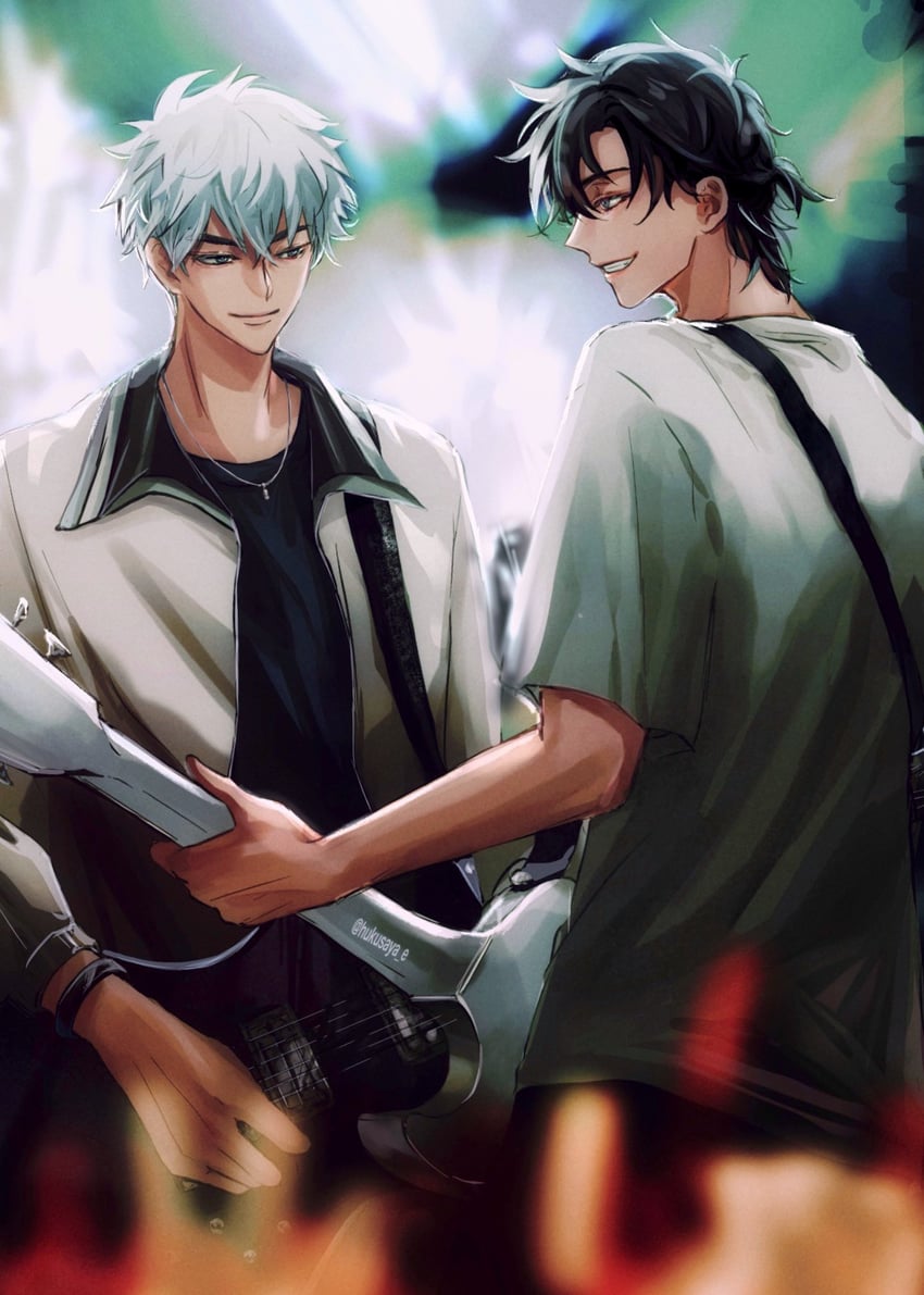 cheng xiaoshi and lu guang (shiguang dailiren) drawn by hukusaya