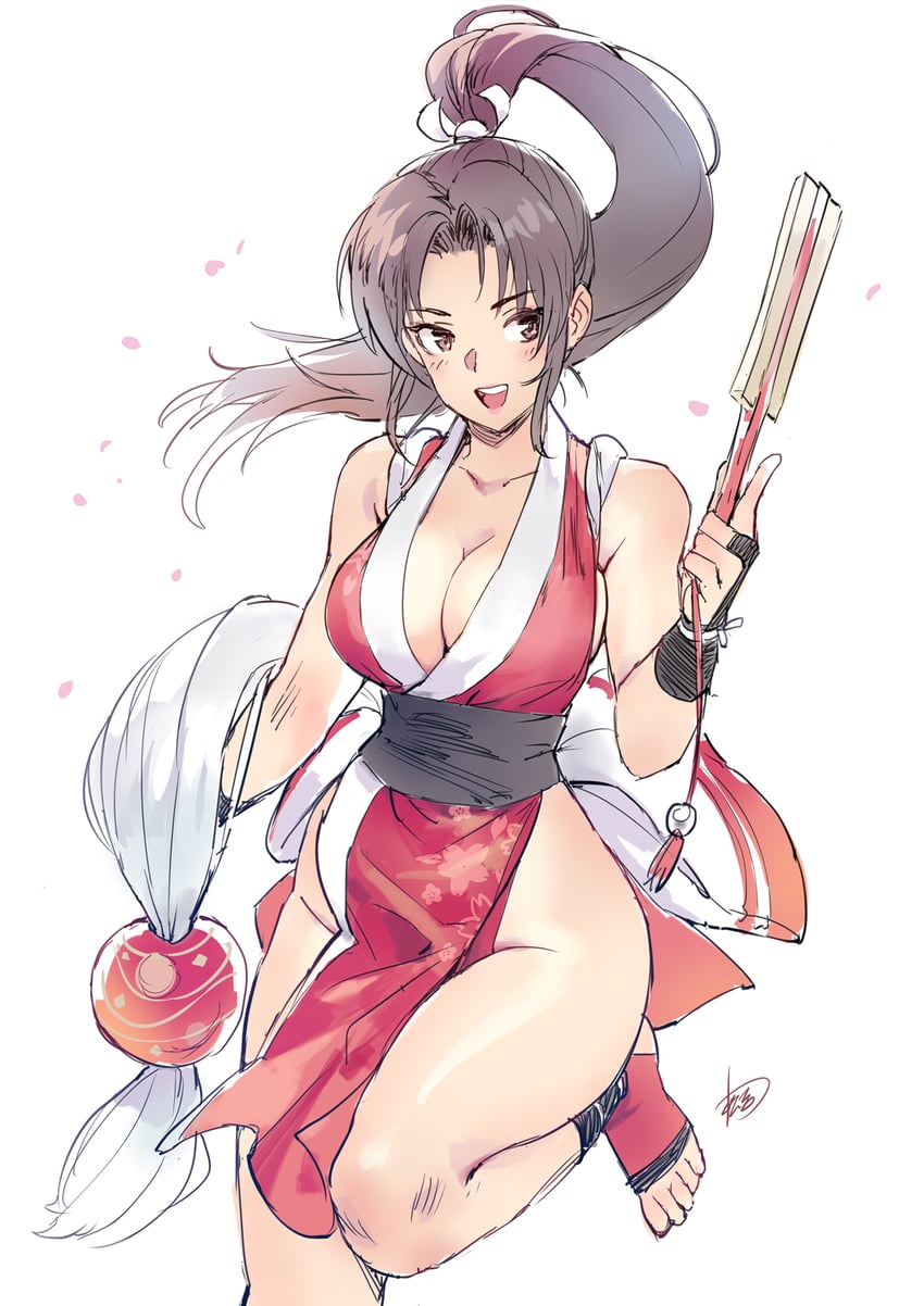 shiranui mai (the king of fighters and 1 more) drawn by matsuda_(matsukichi)
