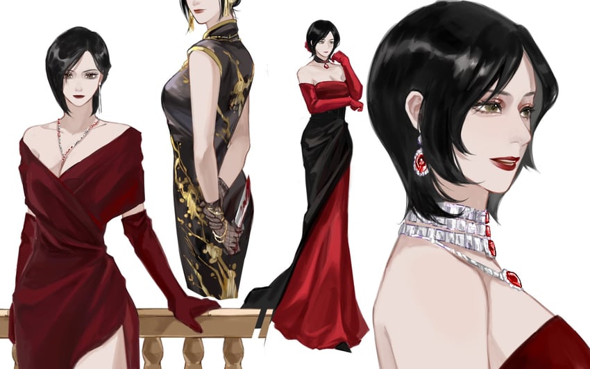 ada wong (resident evil and 1 more) drawn by mofa_shuimu_jiang