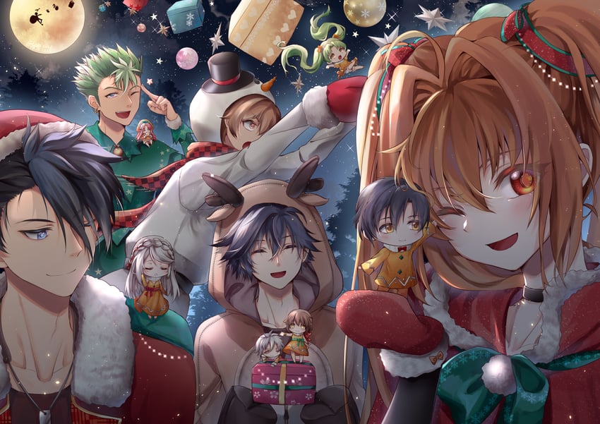 rean schwarzer, estelle bright, towa herschel, van arkride, elaine auclair, and 5 more (eiyuu densetsu and 8 more) drawn by willfin