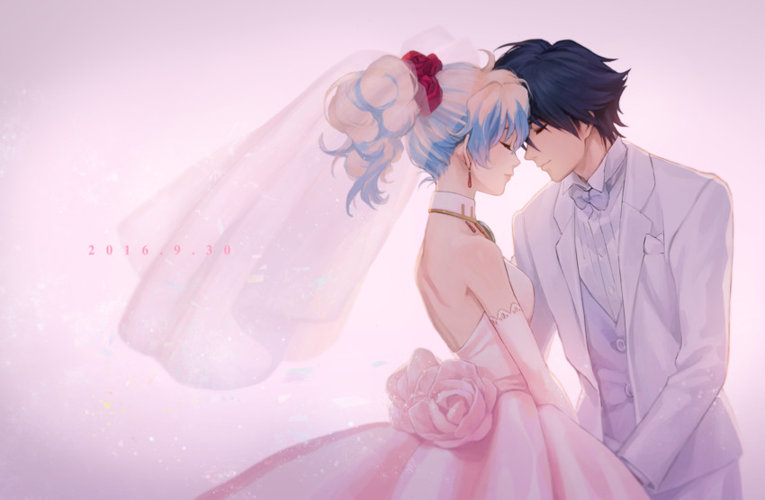 nia teppelin and simon (tengen toppa gurren lagann) drawn by mosako