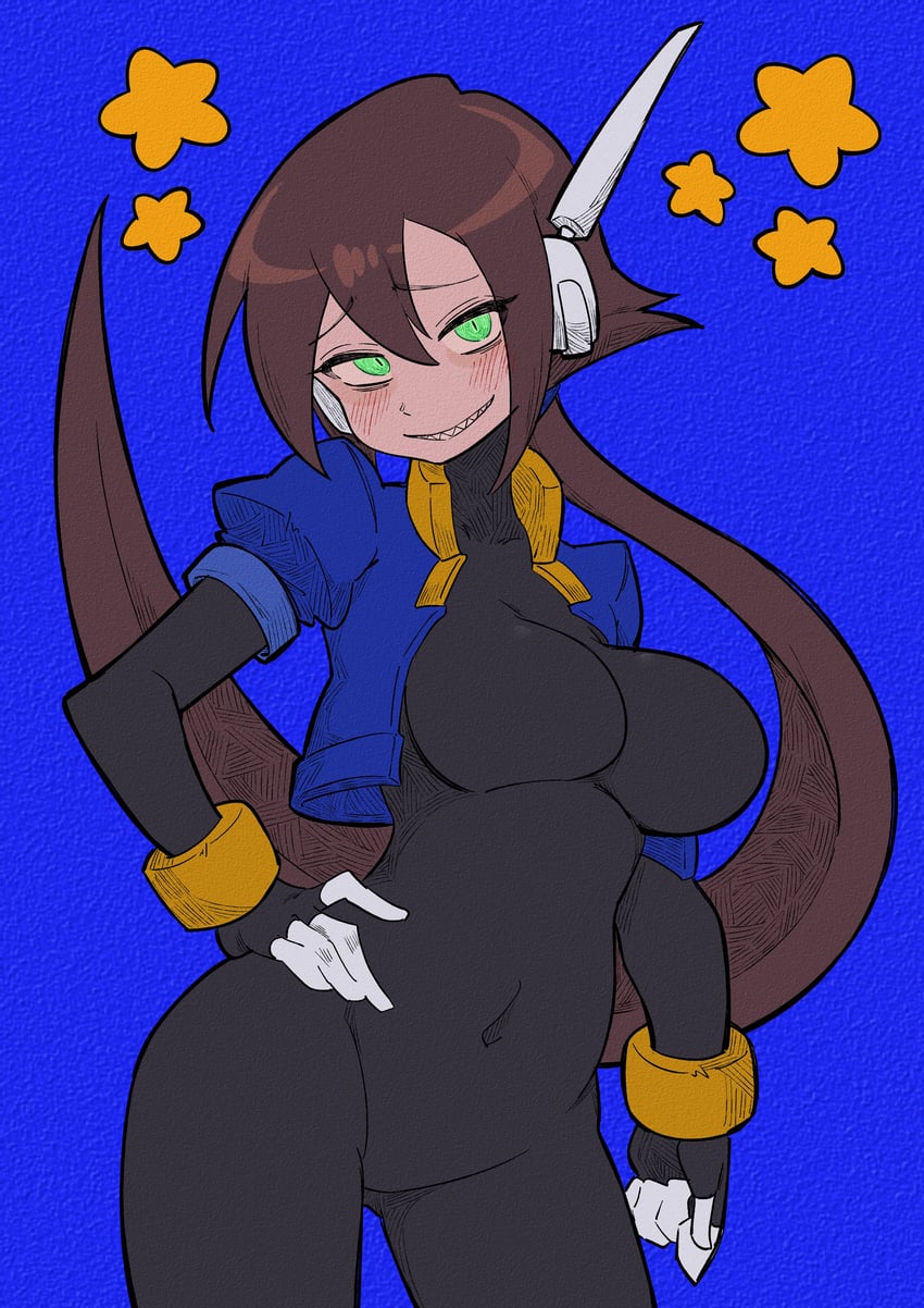 aile (mega man and 2 more) drawn by buzzlyears