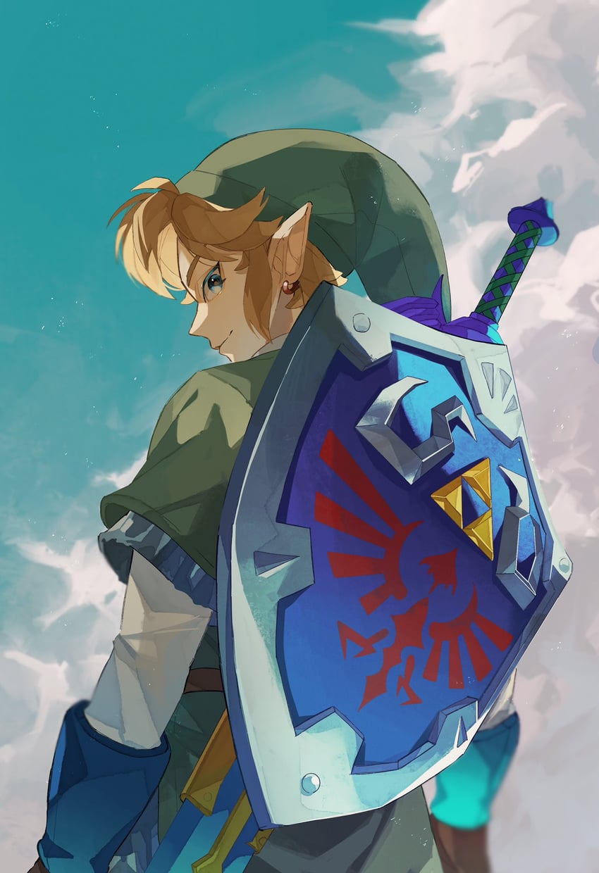 link (the legend of zelda and 1 more) drawn by pisu_1107