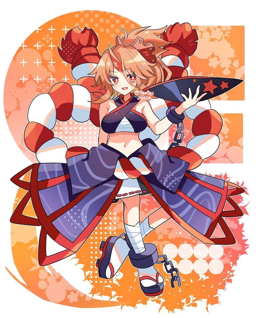 hoshiguma yuugi (touhou and 1 more) drawn by shirocha_tei