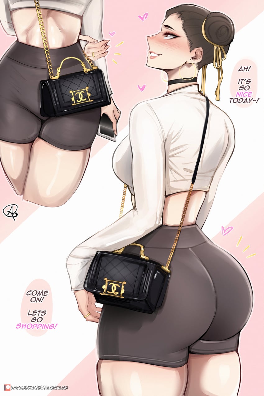 chun-li (street fighter and 1 more) drawn by almualim