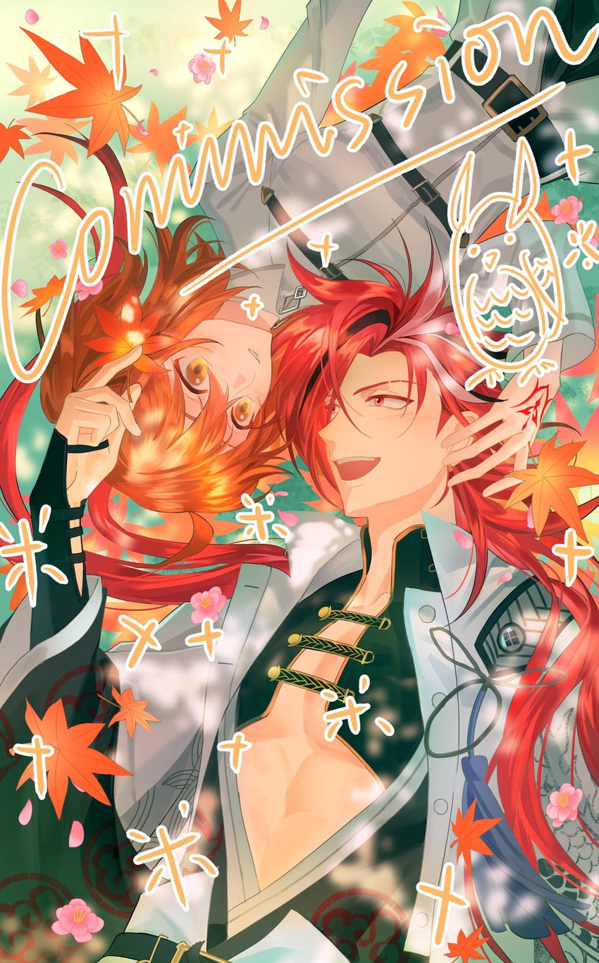 fujimaru ritsuka and takasugi shinsaku (fate and 1 more) drawn by chronial