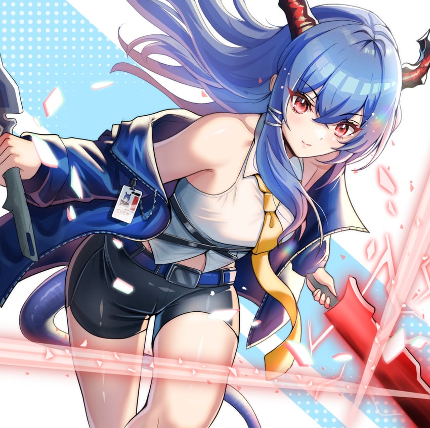 ch'en (arknights) drawn by saylamars