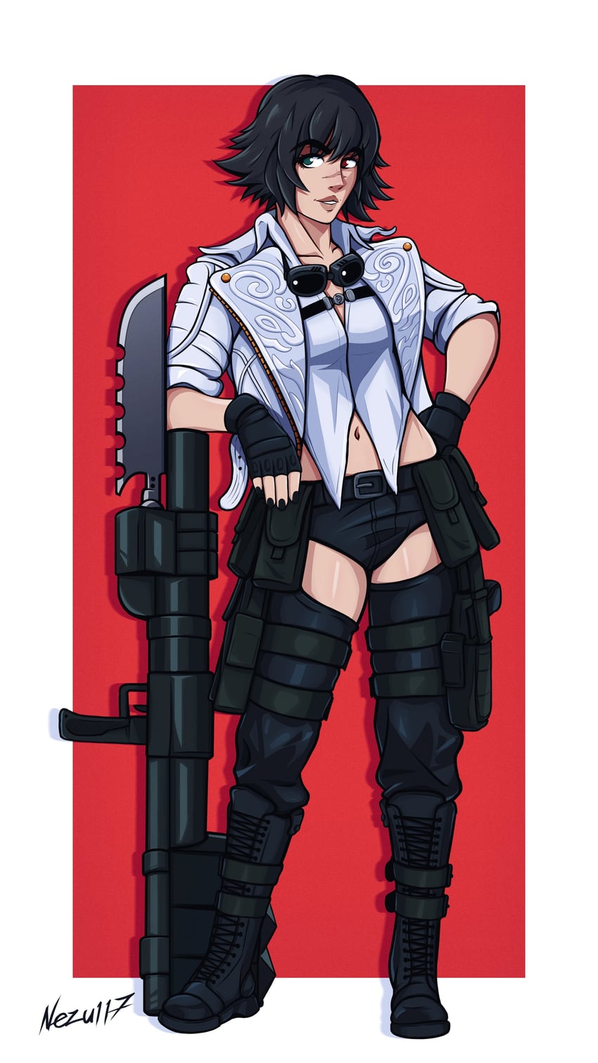 lady (devil may cry and 1 more) drawn by nezu117