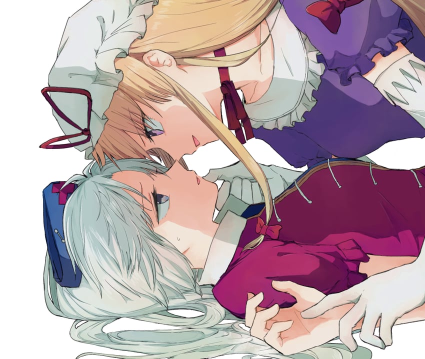 yakumo yukari and yagokoro eirin (touhou) drawn by mochimo-cheese