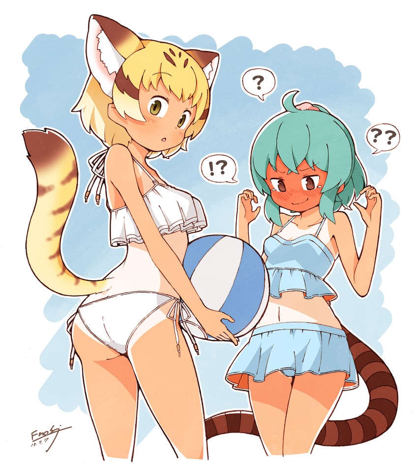 tsuchinoko and sand cat (kemono friends) drawn by enk_0822