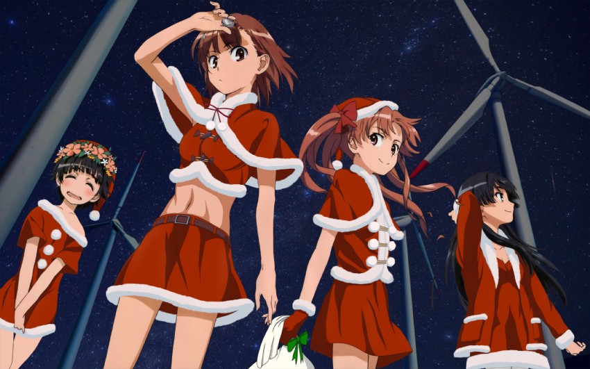 misaka mikoto, shirai kuroko, saten ruiko, and uiharu kazari (toaru majutsu no index and 1 more)
