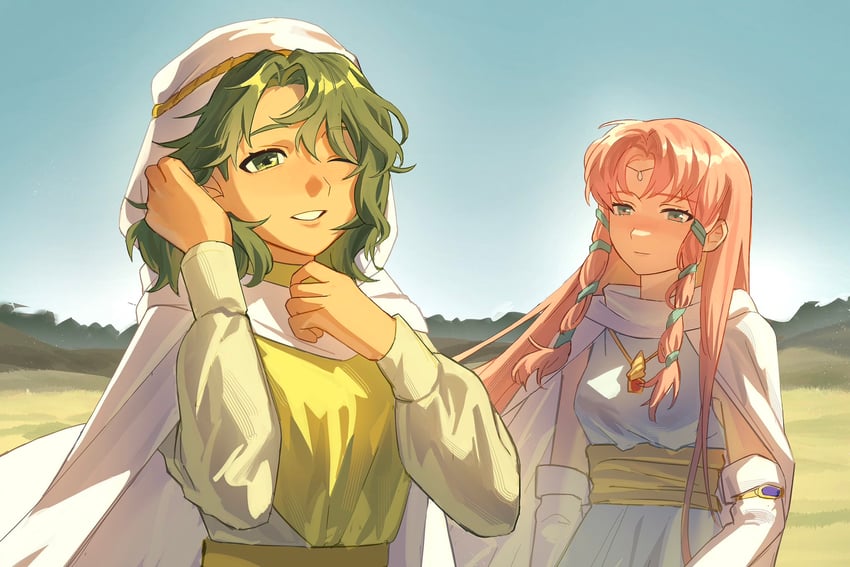 safy and linoan (fire emblem and 1 more) drawn by babykatafan