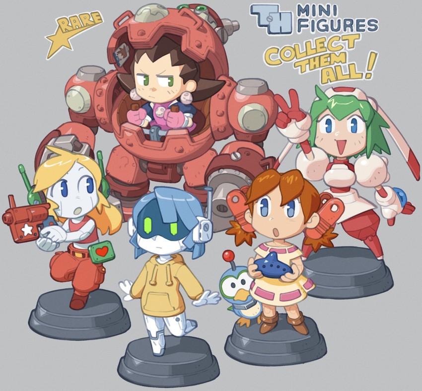 tron bonne, curly brace, marina liteyears, josette, pino, and 2 more (original and 5 more) drawn by cameron_sewell