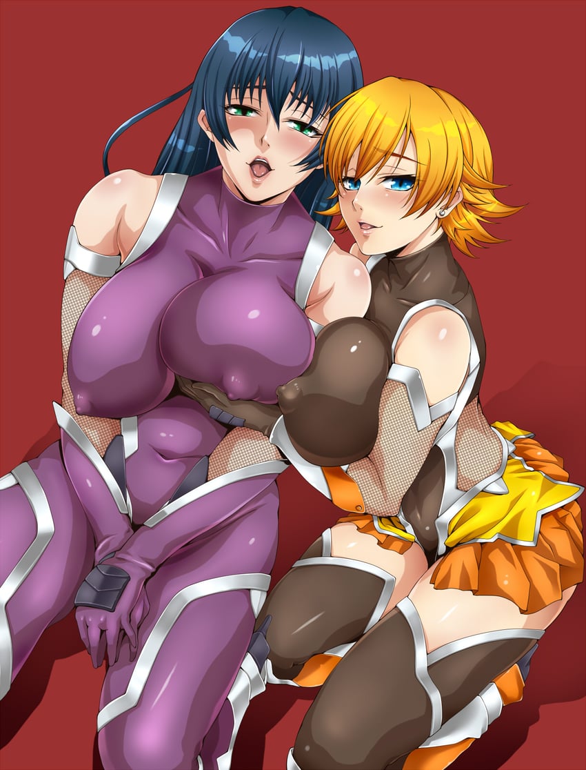 igawa asagi and igawa sakura (taimanin and 1 more) drawn by retorou