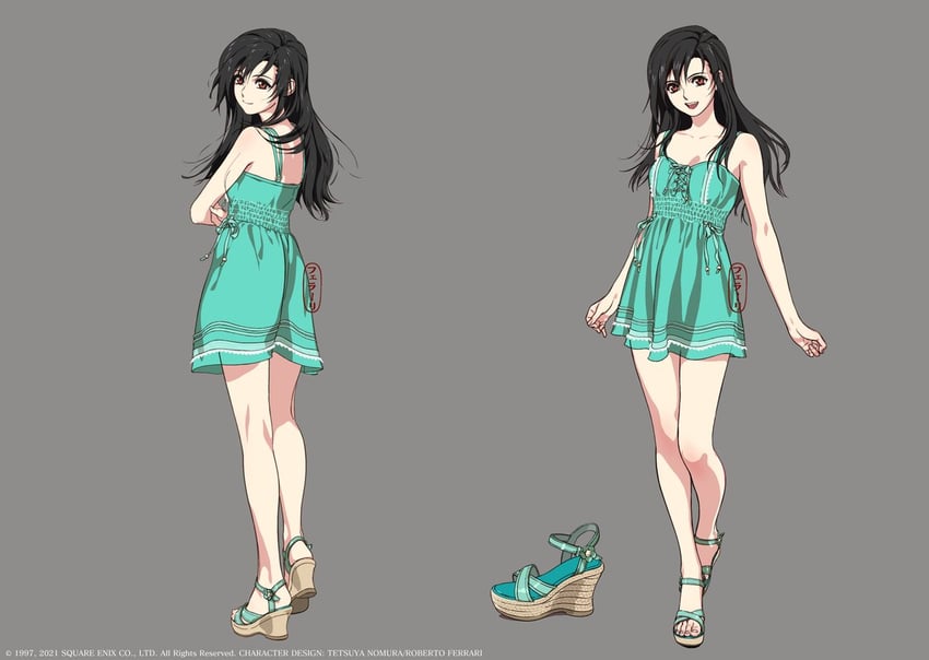 tifa lockhart (final fantasy and 3 more) drawn by roberto_ferrari